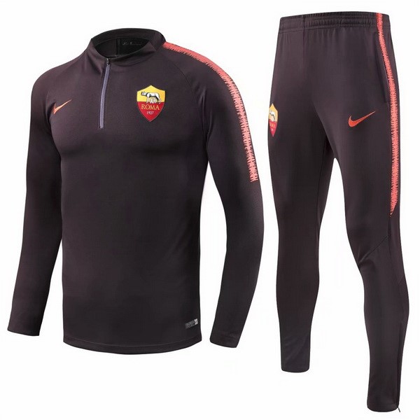 Chandal AS Roma 2018-19 Naranja Negro